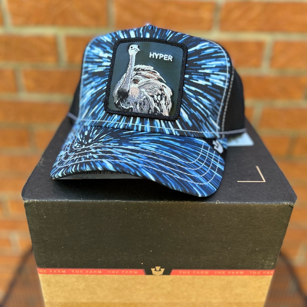 Goorin Bros Trucker hat limited-edition Hyper ostrich